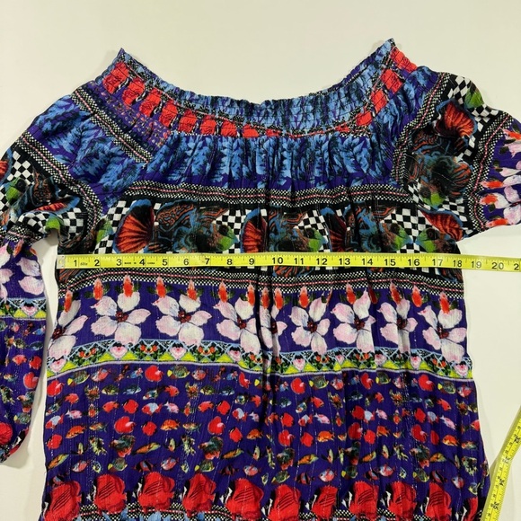 Desigual Andrea Gypsy Off Shoulder Blouse Tunic - Picture 9 of 10